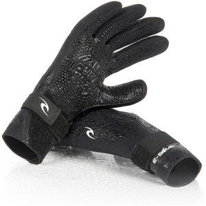 2026 Rip Curl E-Bomb 2mm 5 Finger Neoprene Gloves Black WGL5SE